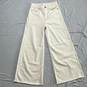 NWOT AYR “The Must” high rise wide leg jeans in driftwood/cream